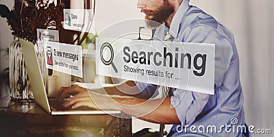 Search Searching Exploration Discover Inspect Finding Concept Stock Photo