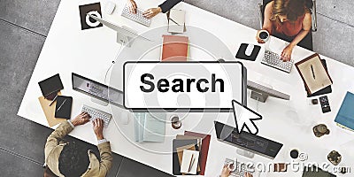 Search Searching Finding Looking Optimisation Concept Stock Photo