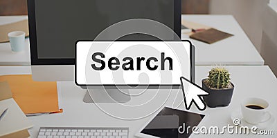 Search Searching Finding Looking Optimization Concept Stock Photo