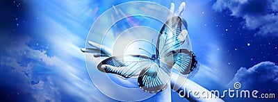 Search Spirituality Love Purpose Self Heaven Background Banner Stock Photo