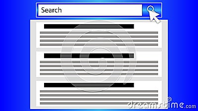 Search string in browser Vector Illustration