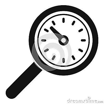 Search time duration icon simple vector. Fixed event Vector Illustration