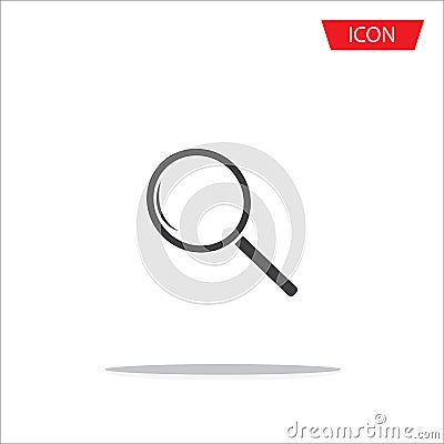 Search icon magnifying glass icon Vector Illustration