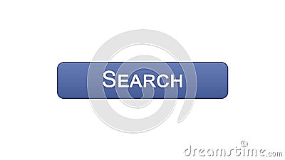 Search web interface button violet color, internet monitoring, site design Stock Photo