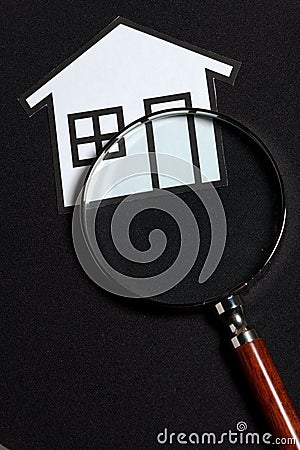 Searching house concept Stock Photo