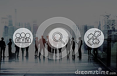 Searching Human Resources Recruitment Teamwork Corporate Concept Stock Photo