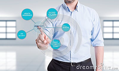 Searching for perfect job concept Stock Photo