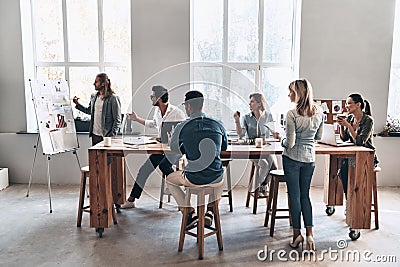 Searching for right decision. Stock Photo