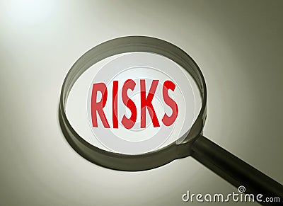 Searching risks Stock Photo