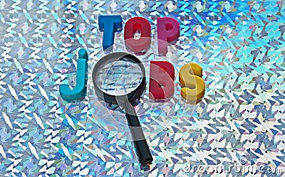 Searching for top jobs Stock Photo