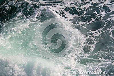 Seascape. Crashing waves in the seas. Stock Photo