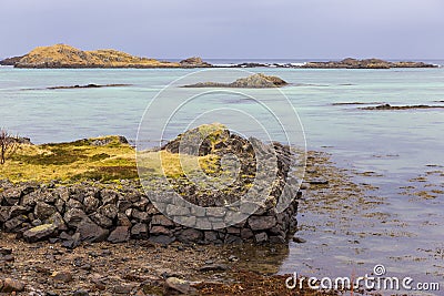 Seascape at Langenes near Oksnes at Vesteralen Islands Norway. Stock Photo