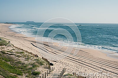Seascape LeÃ§a da Palmeira, Porto, Portugal. Stock Photo