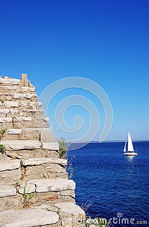 Seascape near Setubal, Portugal Stock Photo