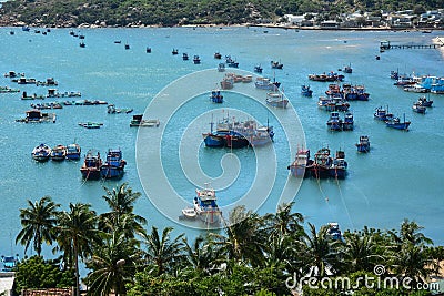 Seascape in Phan Rang, Vietnam Editorial Stock Photo