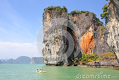 Seascape Phangnga bay Thailand Stock Photo