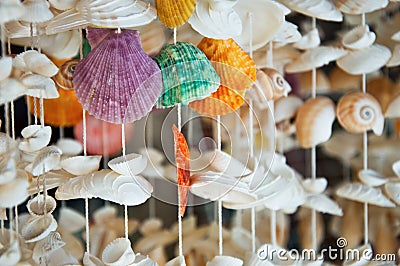 Seashells mobile Stock Photo