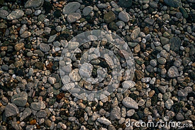 Seashore line, crystal clear sea water Stock Photo