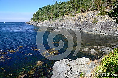 Seashore scene in East Sooke Stock Photo