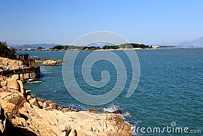 The seashore scenery of Dongshan island Stock Photo