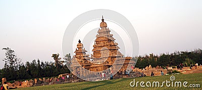 Seashore temple in mamallapuram,Chennai,Tamilnadu Editorial Stock Photo