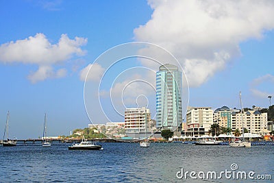 Seaside city in Martinique, Fort-de-France Stock Photo