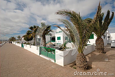 Seaside Holiday Apartments Stock Photo