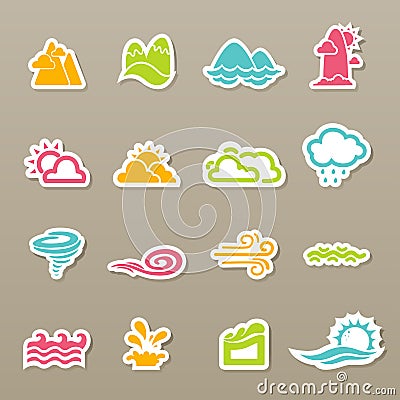 Season icons Vector Illustration