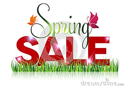 Seasonal sale offer message. Vector Illustration