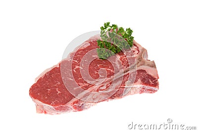 Seasoned steak Stock Photo