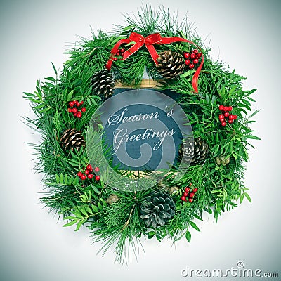 Seasons greetings Stock Photo