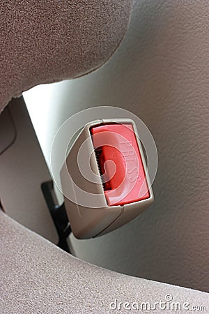 Seat Belt Buckle Stock Photo