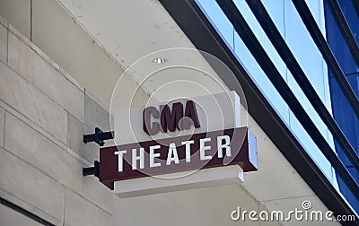 CMA Theater Downtown Nashville, Tennessee Editorial Stock Photo