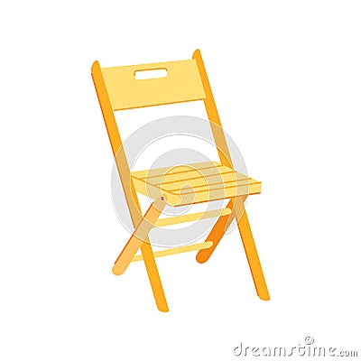 seat folding chair cartoon vector illustration Vector Illustration