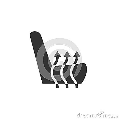 Seat heating icon in simple design. Vector illustration Vector Illustration