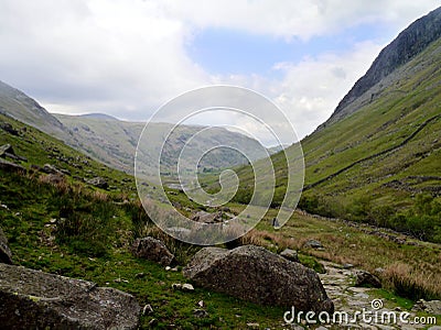 Seathwaite valley ahead Stock Photo