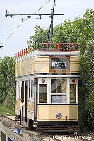 Seaton tramway devon Stock Photo