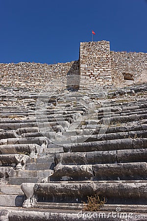 Seats in Miletus Stock Photo