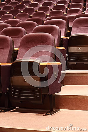 Seats in Theater Stock Photo