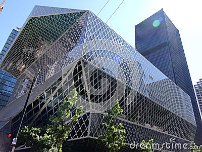 Seattle Central Library Editorial Stock Photo