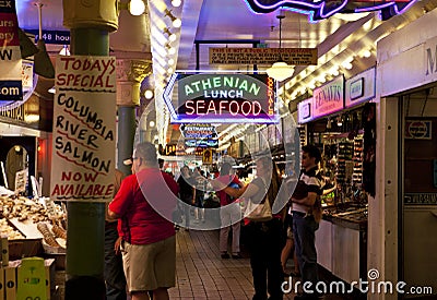 Seattle fish market Editorial Stock Photo