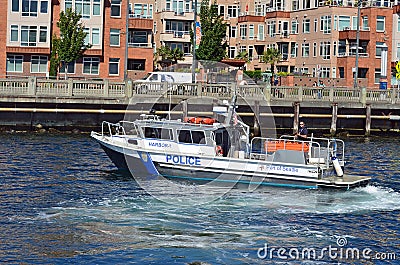 Seattle Harbor Patrol Editorial Stock Photo
