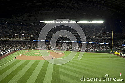 Seattle mariners vs la angels 2015 baseball game Editorial Stock Photo