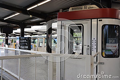 Seattle Monorail in Washington State Editorial Stock Photo