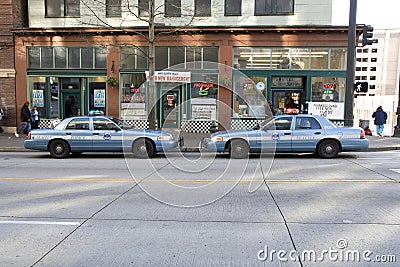 Seattle police cars Editorial Stock Photo