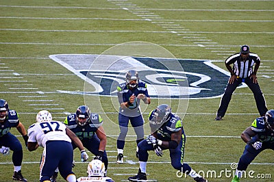 Seattle Seahawks VS. San Diego Chargers Editorial Stock Photo