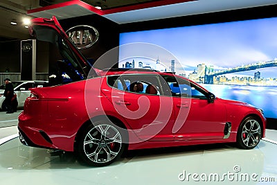 SEATTLE, WA - NOVEMBER 12, 2017: Seattle International Auto Show. Editorial Stock Photo