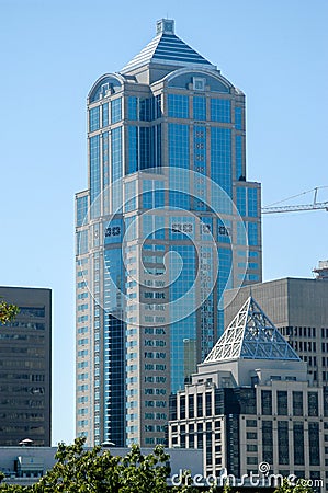 Third Avenue Tower - Seattle, Washington Editorial Stock Photo