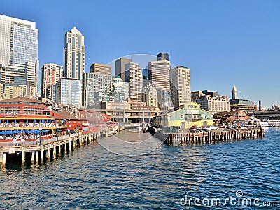 Seattle, Washington, 9/14/2017, Downtown, city views of Seattle, Washington skyline Editorial Stock Photo