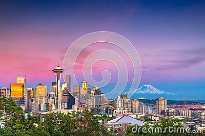 Seattle, Washington, USA Skyline Editorial Stock Photo